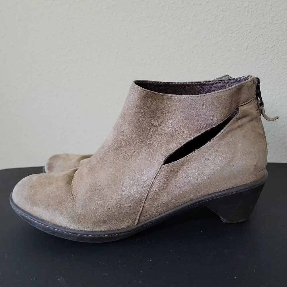 Dansko Womens Bonita 3700-162000‎ Gray Leather Ankle Booties Size US 9.5 EU 40